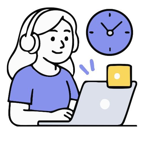 User-friendly ecommerce website development design illustration featuring a woman using a laptop for a seamless shopping experience.