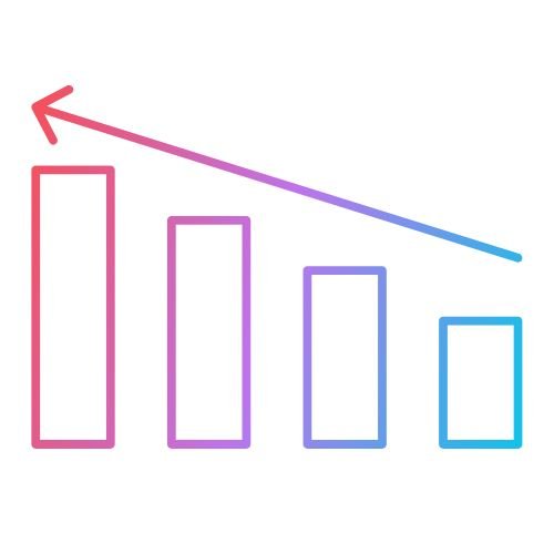 Growth graph icon representing technical SEO performance and ranking improvements.