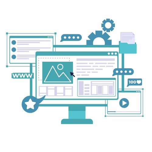 Professional Website Designing In Mumbai services showing website layout and development process